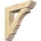 Ekena Millwork Balboa Slat Rough Sawn Bracket w/ Offset Brace, Douglas Fir, 6"W x 24"D x 24"H BKT0604X24X24BOA06RDF - alternate 1